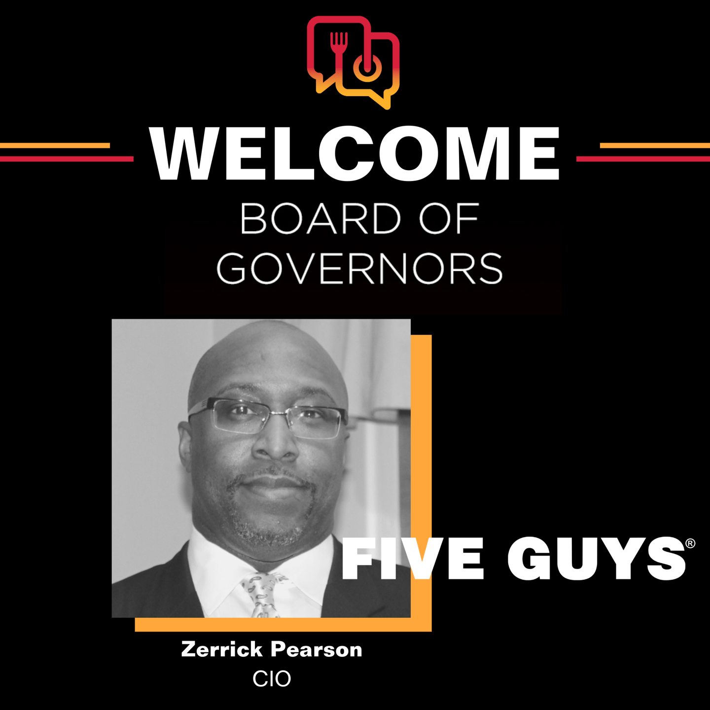 Welcome new BOG - Zerrick Pearson